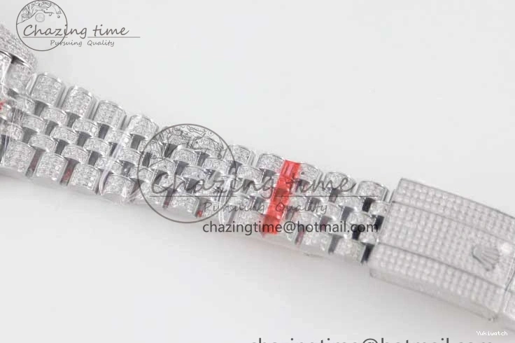 Jubilee Diamonds Datejust TWF 41 Arabic Full on A2824 Dial Edition SS Markers Best Bracelet 1:1 0214